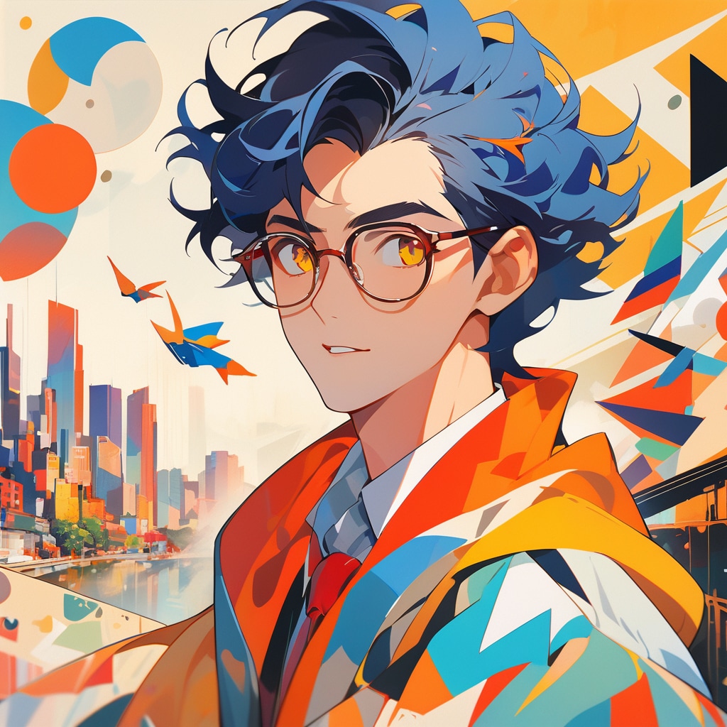 メガネ男子B | の人気AIイラスト・グラビア