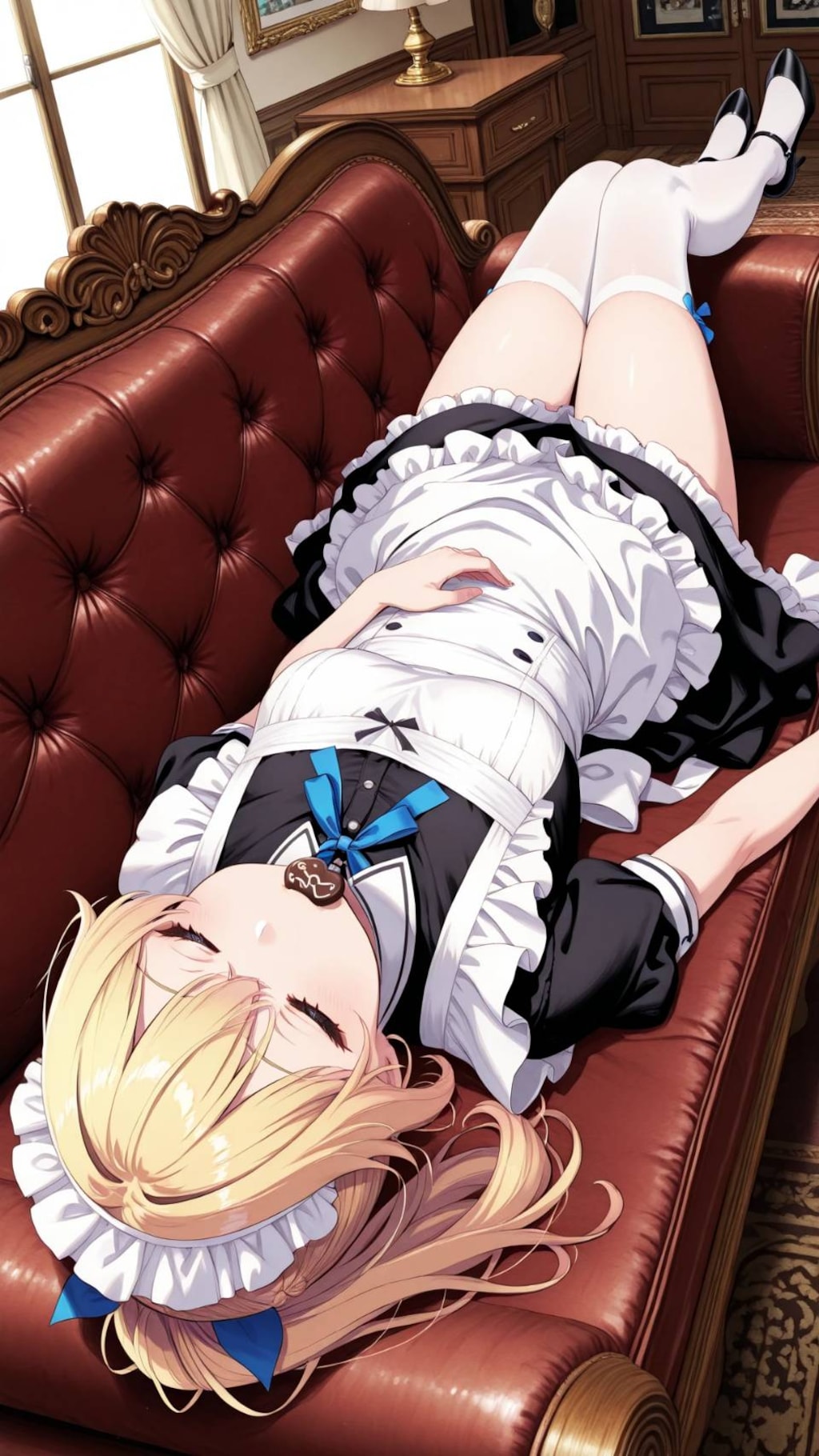 堕落。（クッキーをくわえたまま寝る）