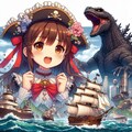 美少女海賊VSゴジラ 3枚目