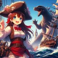 美少女海賊VSゴジラ 2枚目