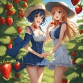 💓いちご姉妹でーす。おいしいイチゴを召し上がれ🍓 3枚目