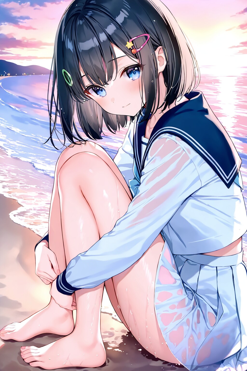 セーラー服と砂浜(LILAC)(8)