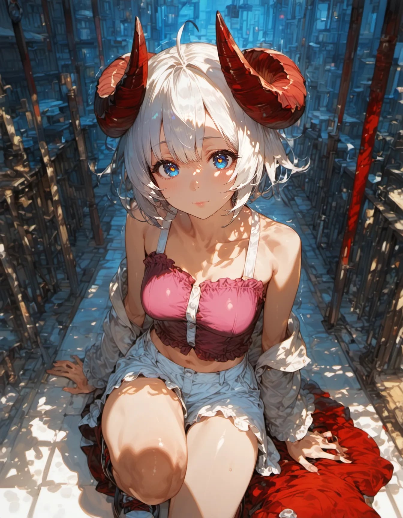 Scarlet Horns, Gentle Eyes | の人気AIイラスト・グラビア