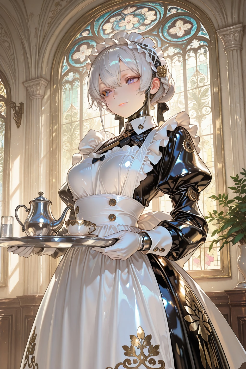 ボディスーツメイド | の人気AIイラスト・グラビア