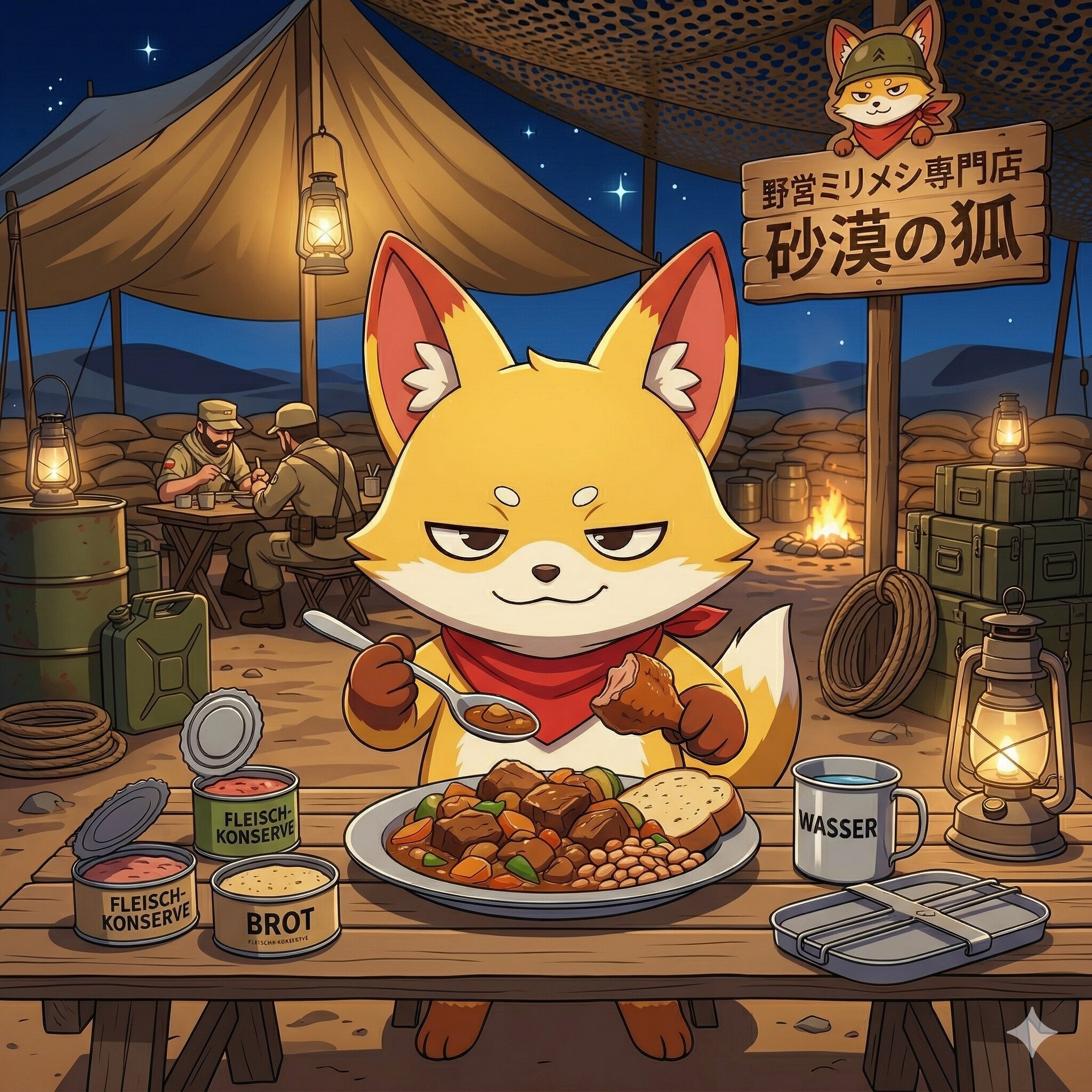 野営ミリメシ専門店 | の人気AIイラスト・グラビア