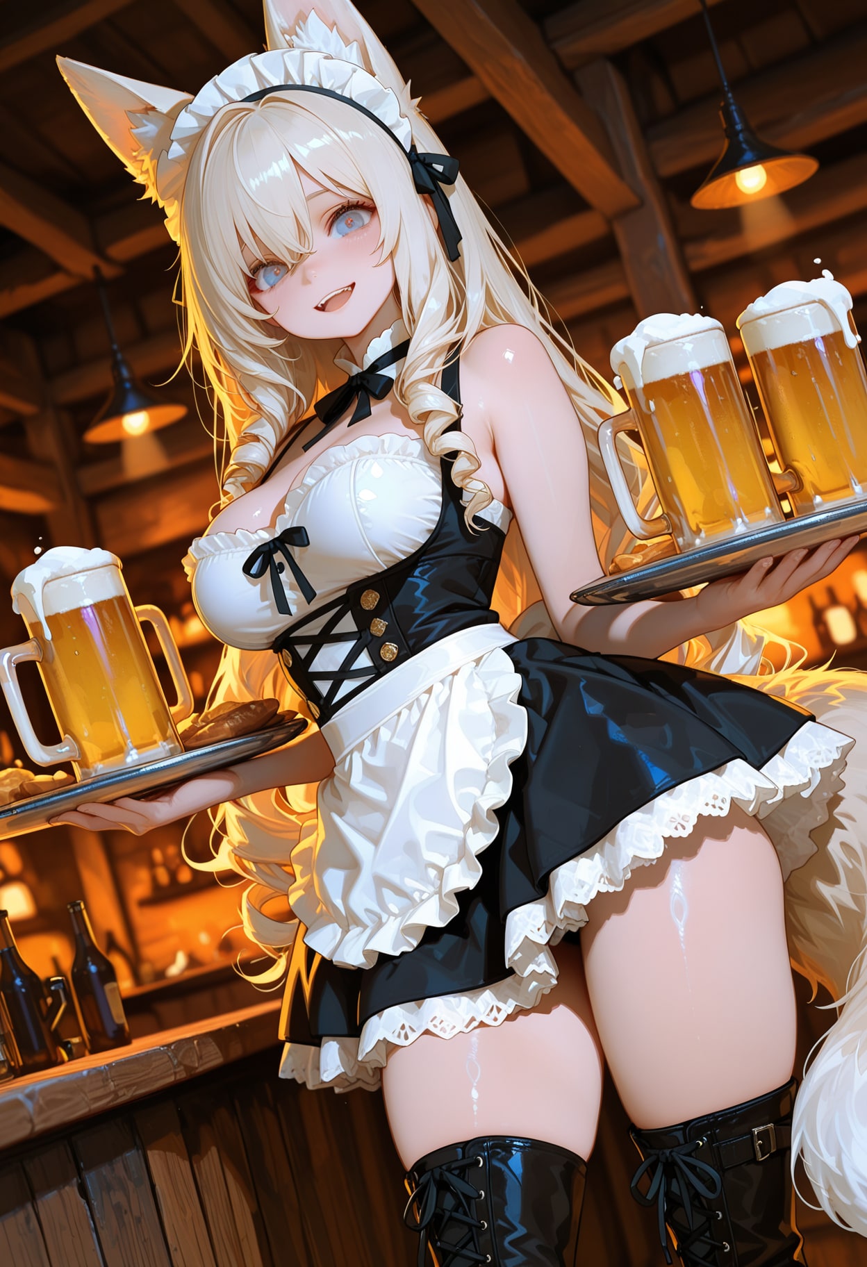 けもみみ酒場　狐 | の人気AIイラスト・グラビア
