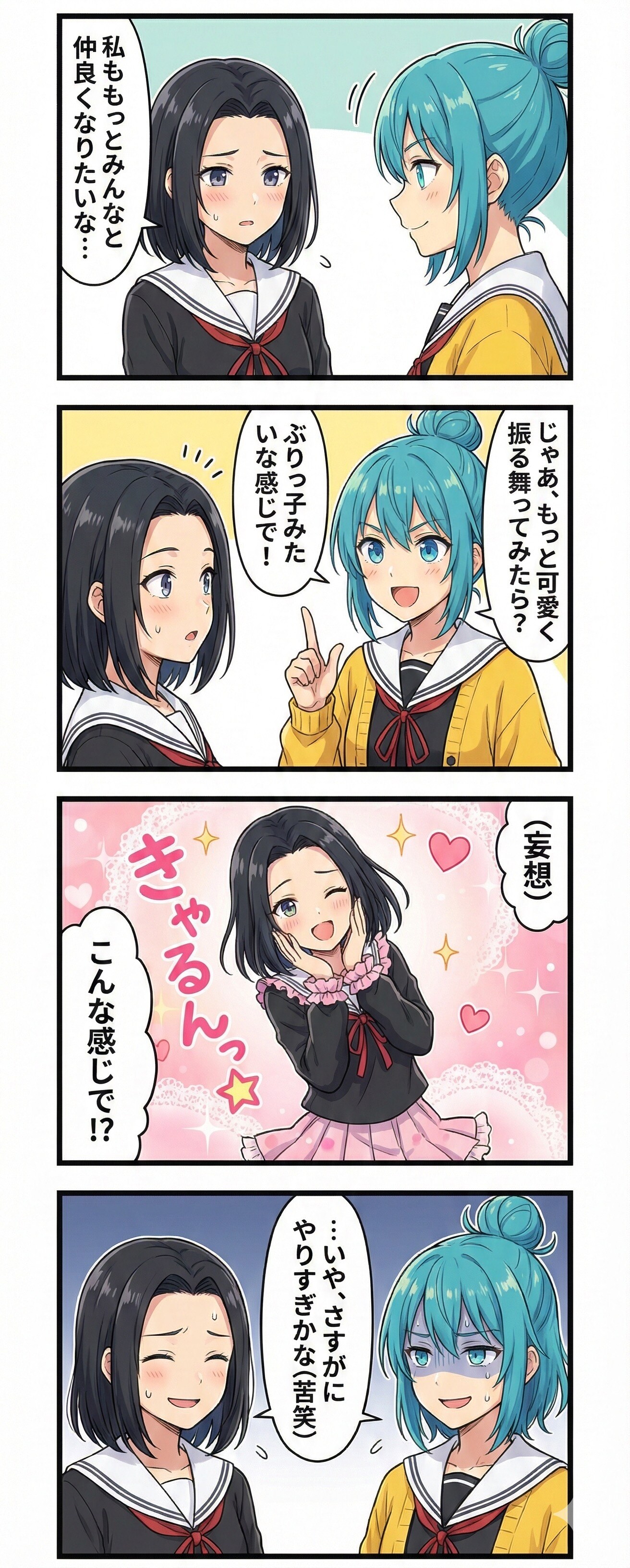 うちの子4コマ。その4 | の人気AIイラスト・グラビア