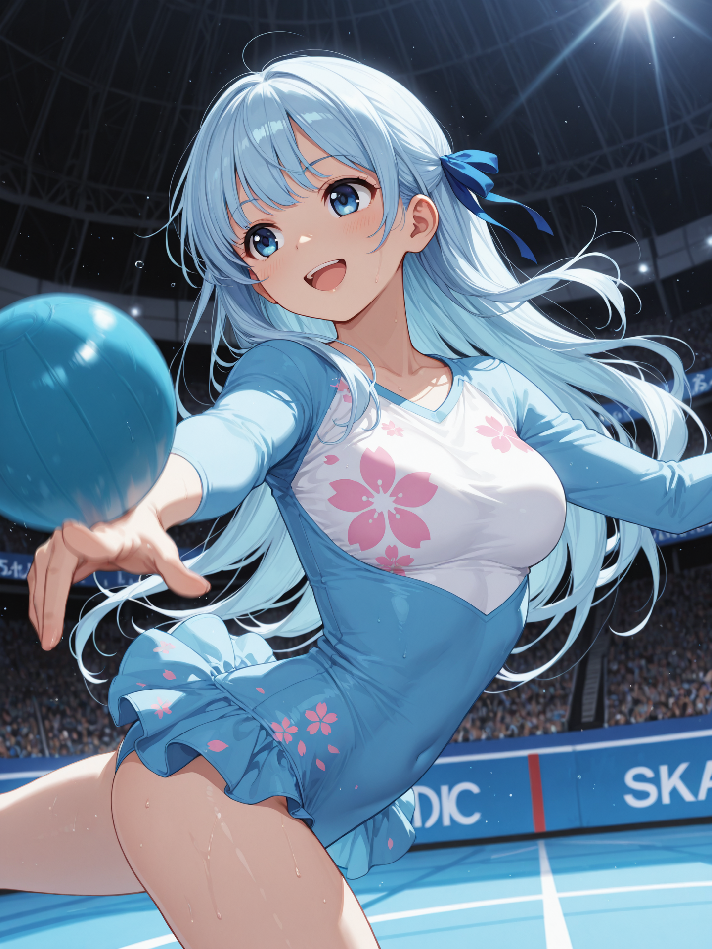 新体操ちちぷい地区大会に出場する優葵ちゃん