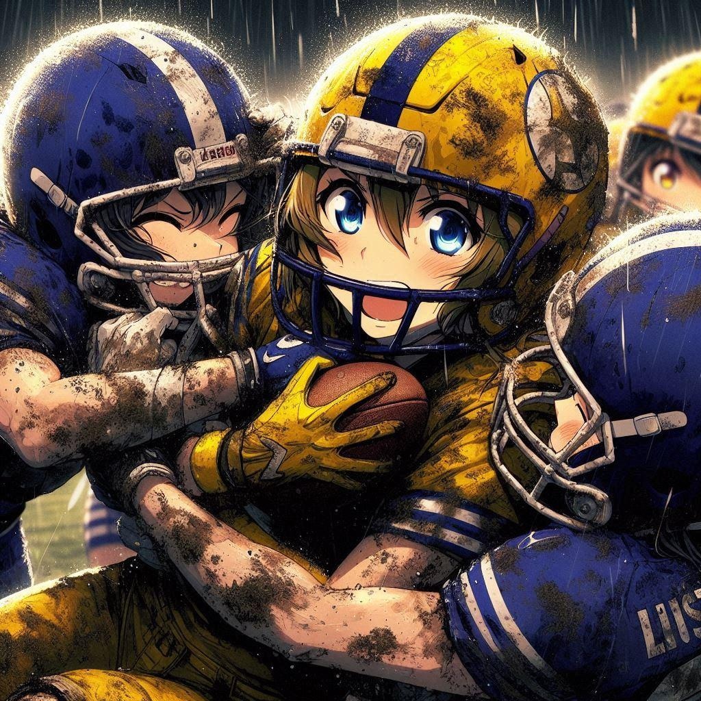 🏈泥まみれの女子アメフト 101