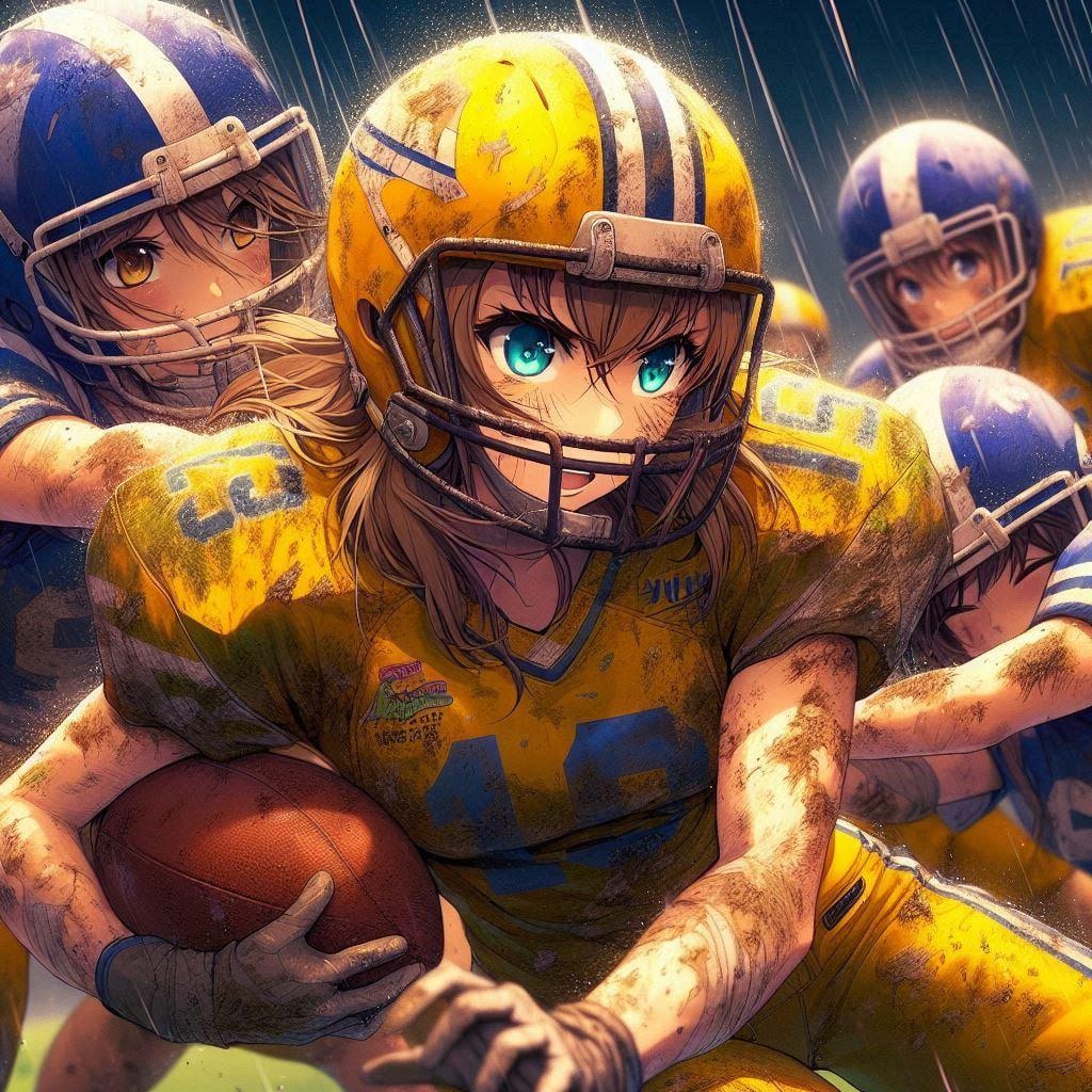 🏈泥まみれの女子アメフト 101
