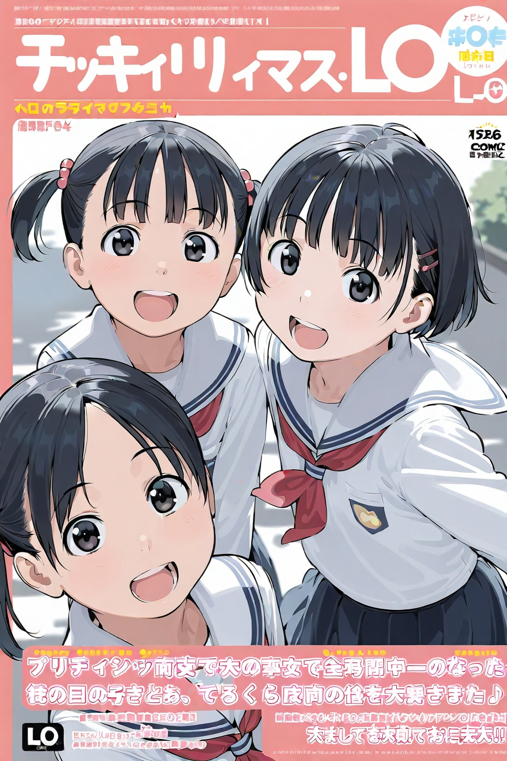 ロリ系漫画雑誌の表紙風