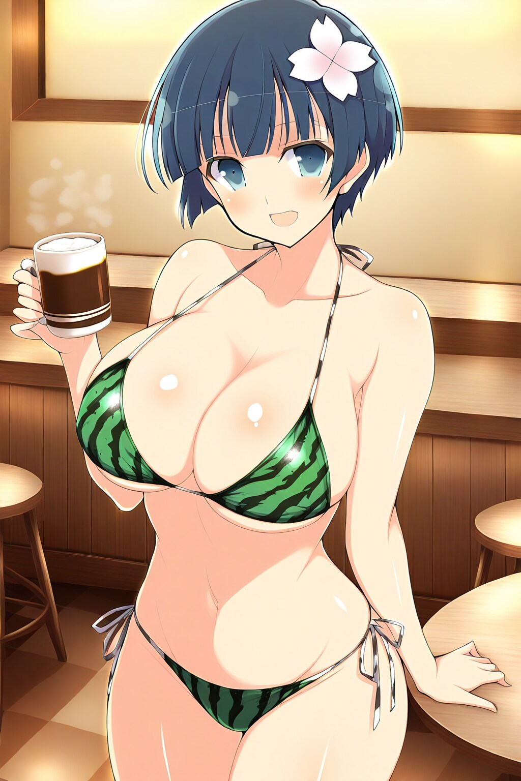 夜桜ちゃん(スイカビキニ)