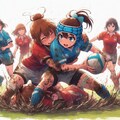 🏉泥まみれの女子ラグビー 123 3枚目