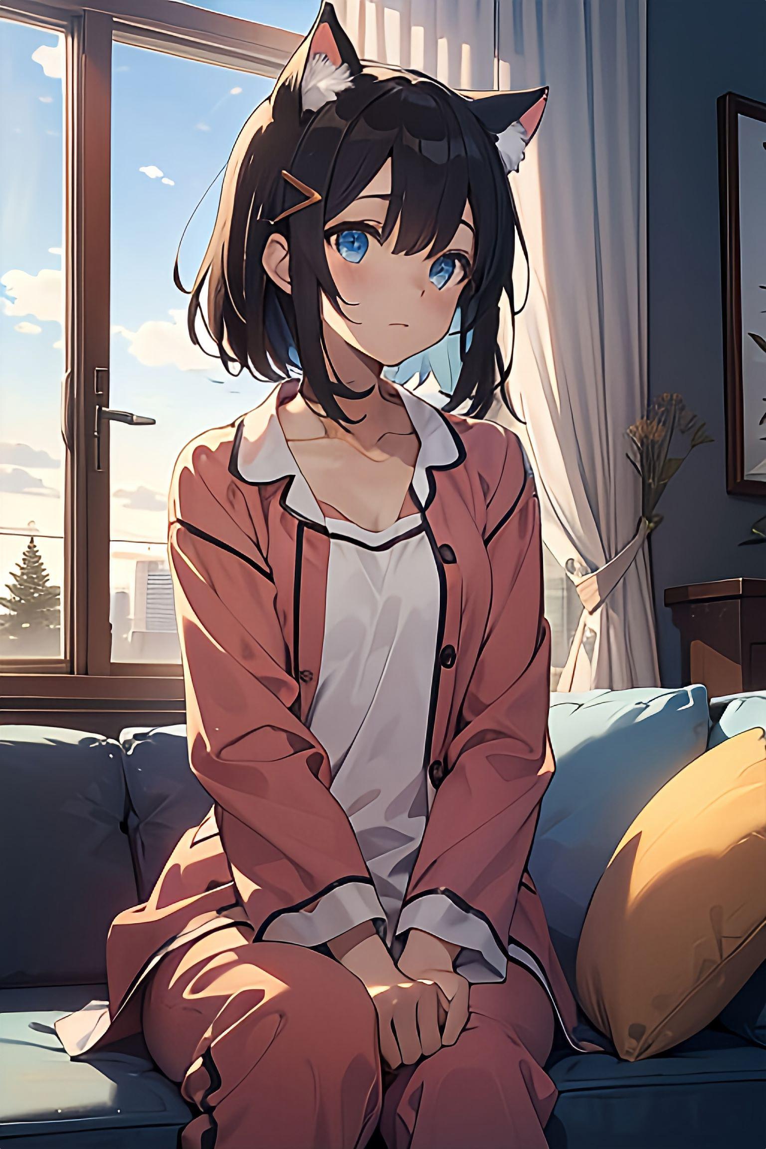 今日はお家で過ごす日 | の人気AIイラスト・グラビア