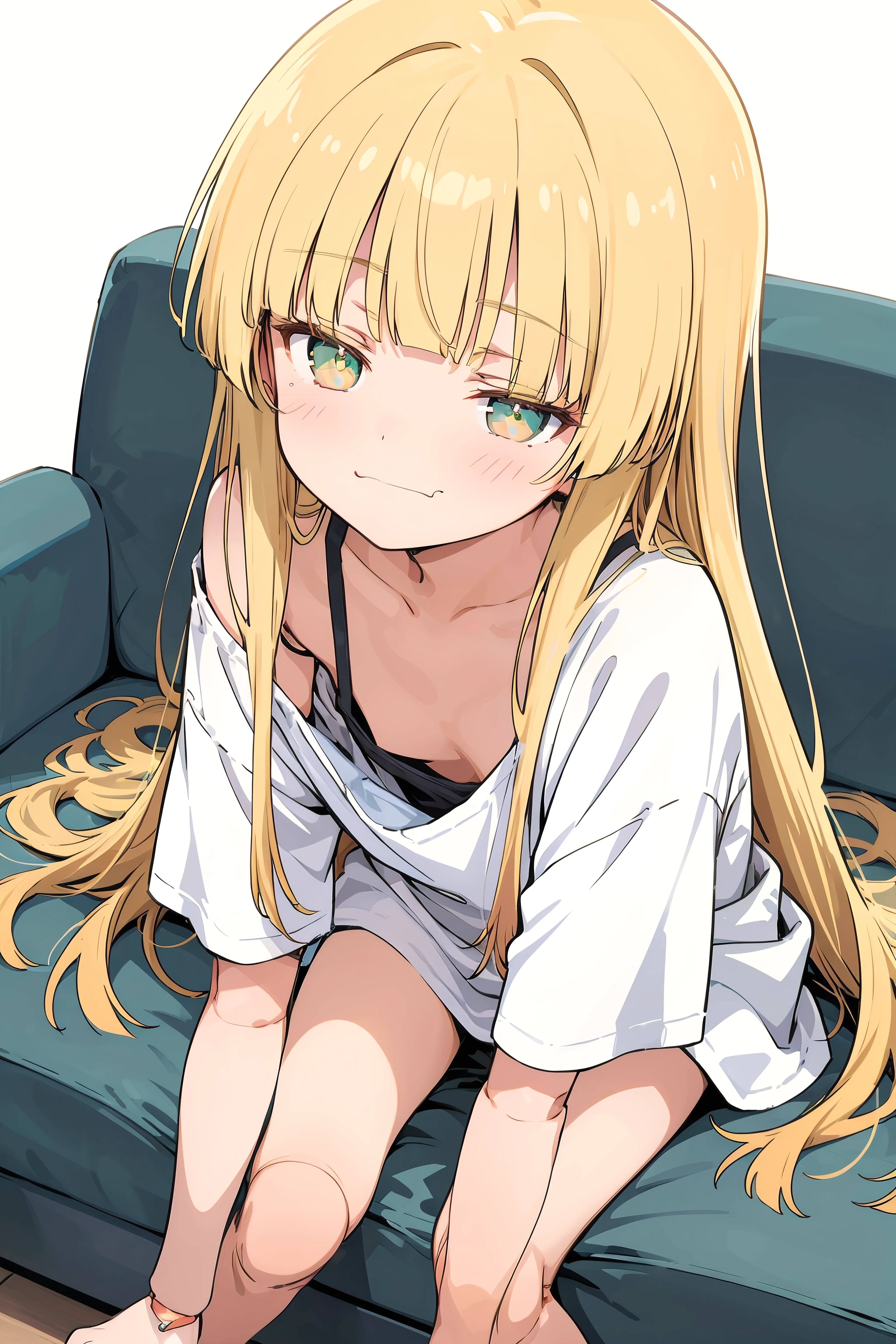 Sofa Slouch and Sidelong Glance
