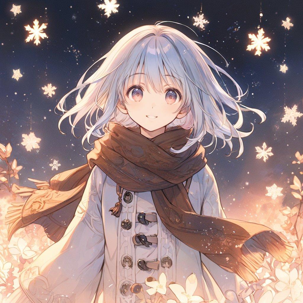 雪と少女01