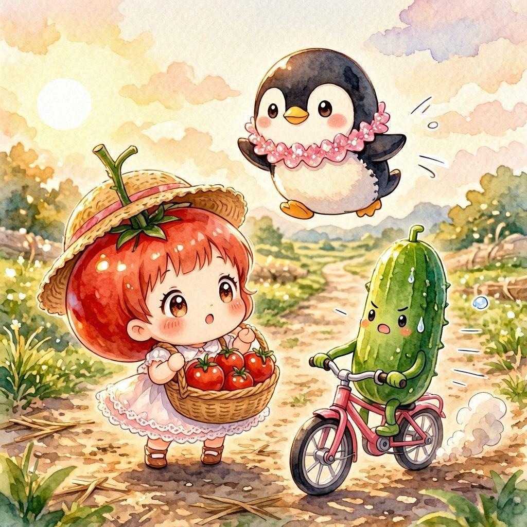 きゅうりさん全力疾走