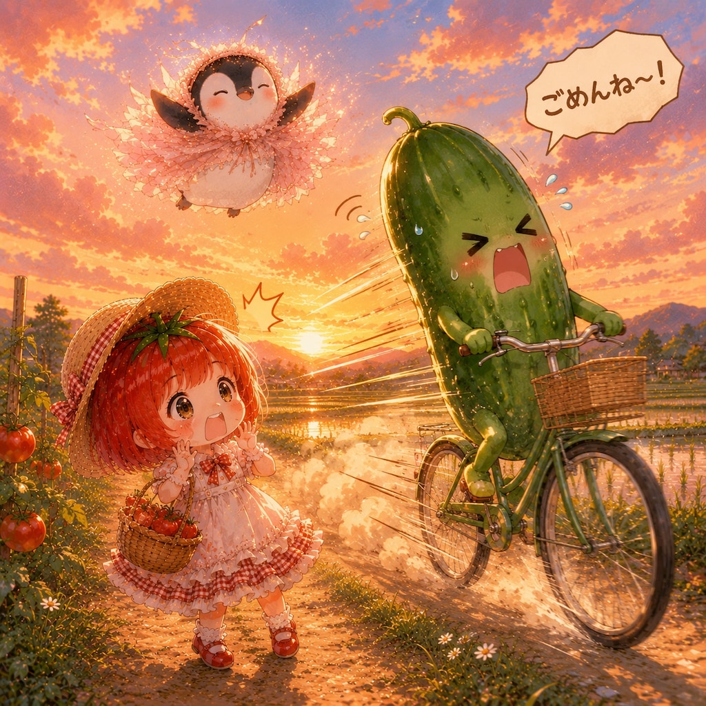 きゅうりさん全力疾走