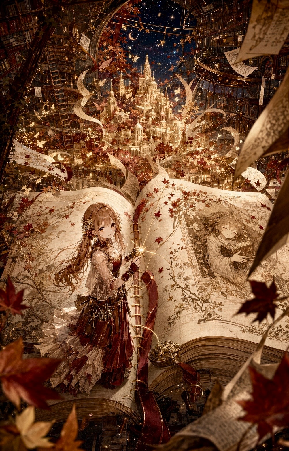 秋を綴じた、その先に | の人気AIイラスト・グラビア