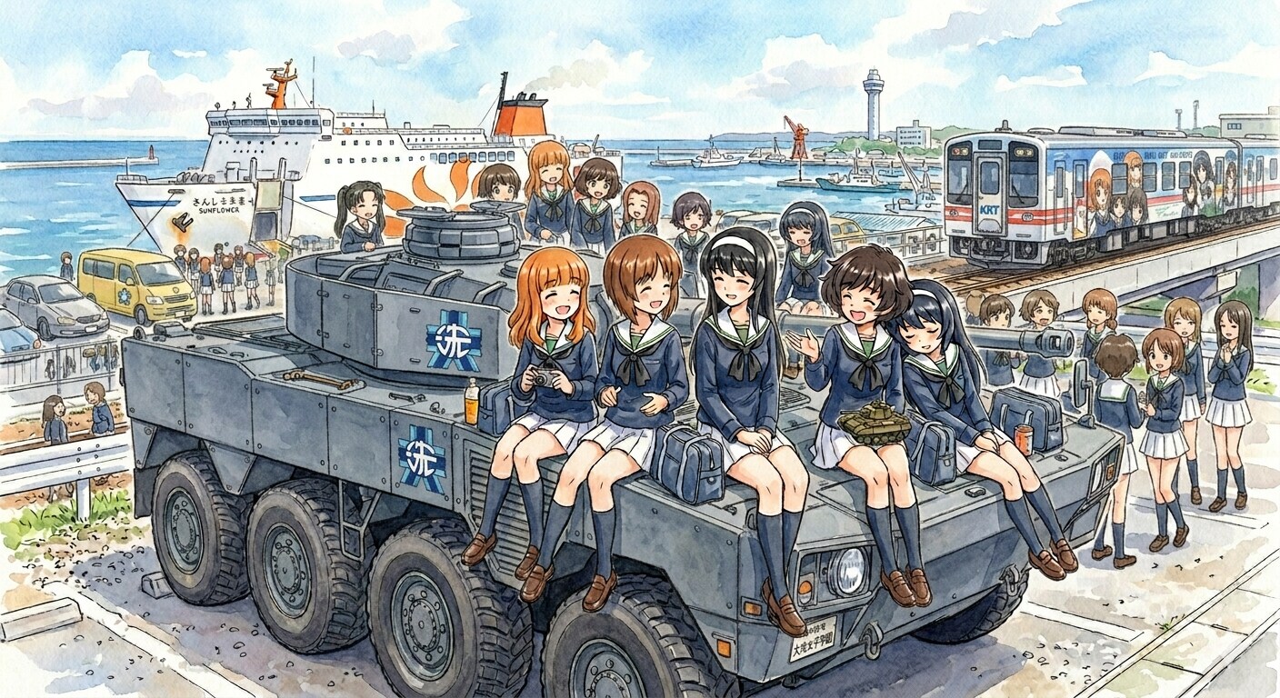 鹿島臨海鉄道　ラッピング車輌 | の人気AIイラスト・グラビア