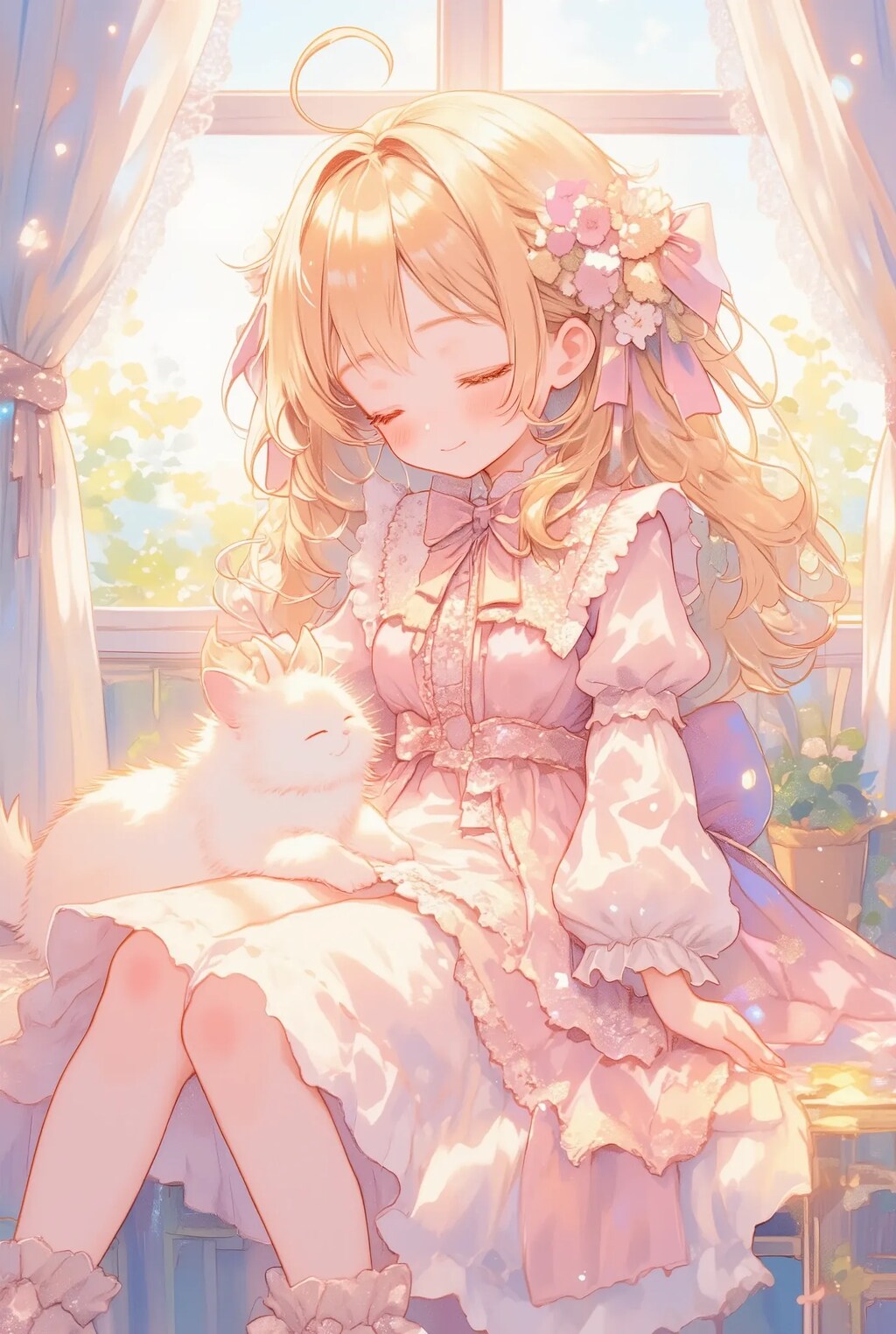 フリフリちゃんとネコちゃん