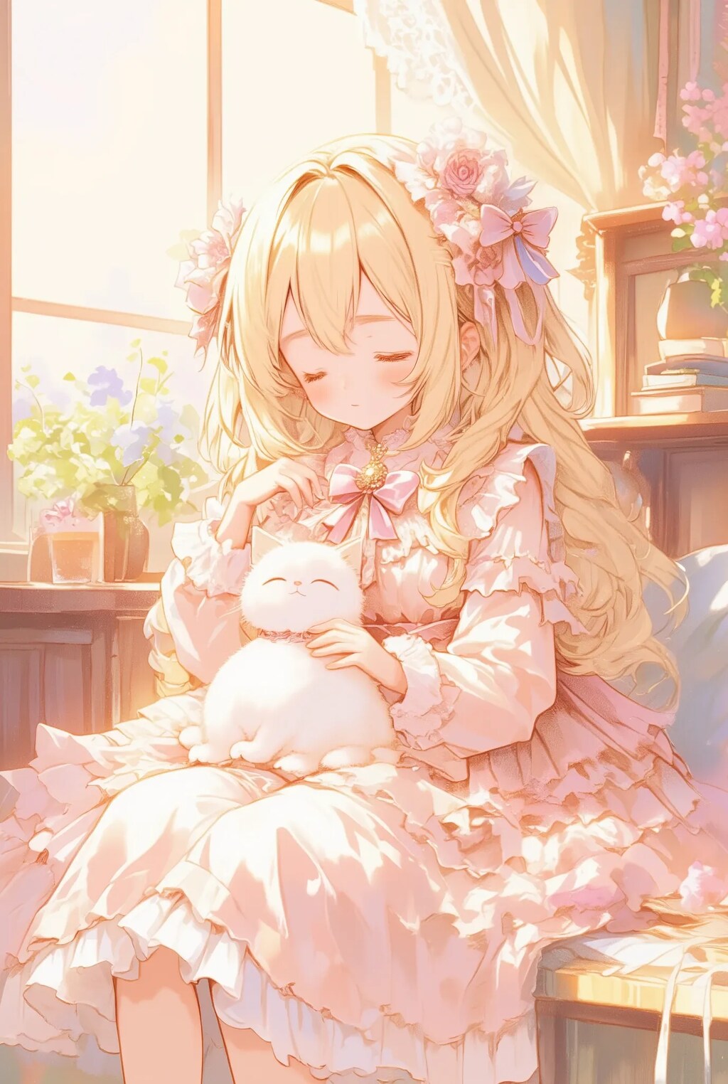 フリフリちゃんとネコちゃん