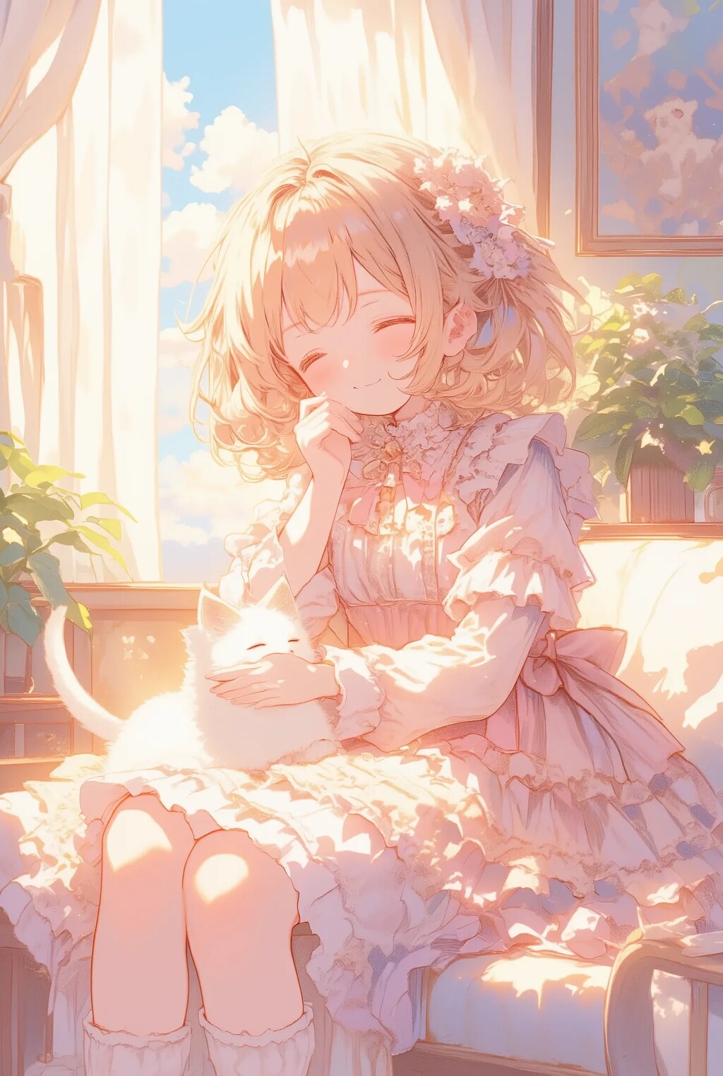 フリフリちゃんとネコちゃん