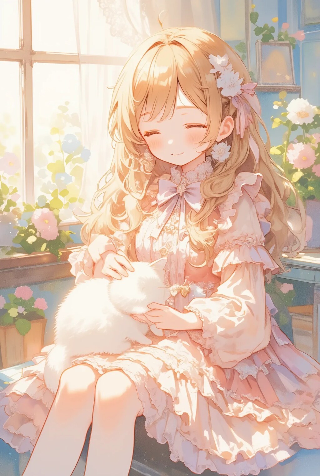 フリフリちゃんとネコちゃん