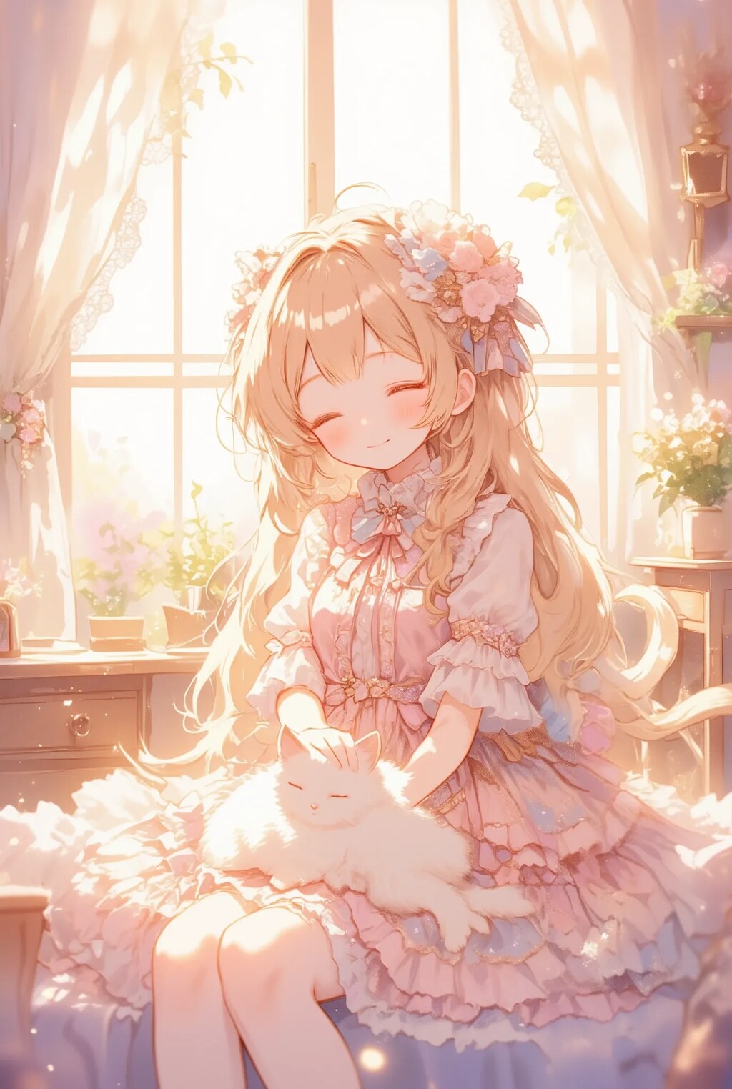 フリフリちゃんとネコちゃん