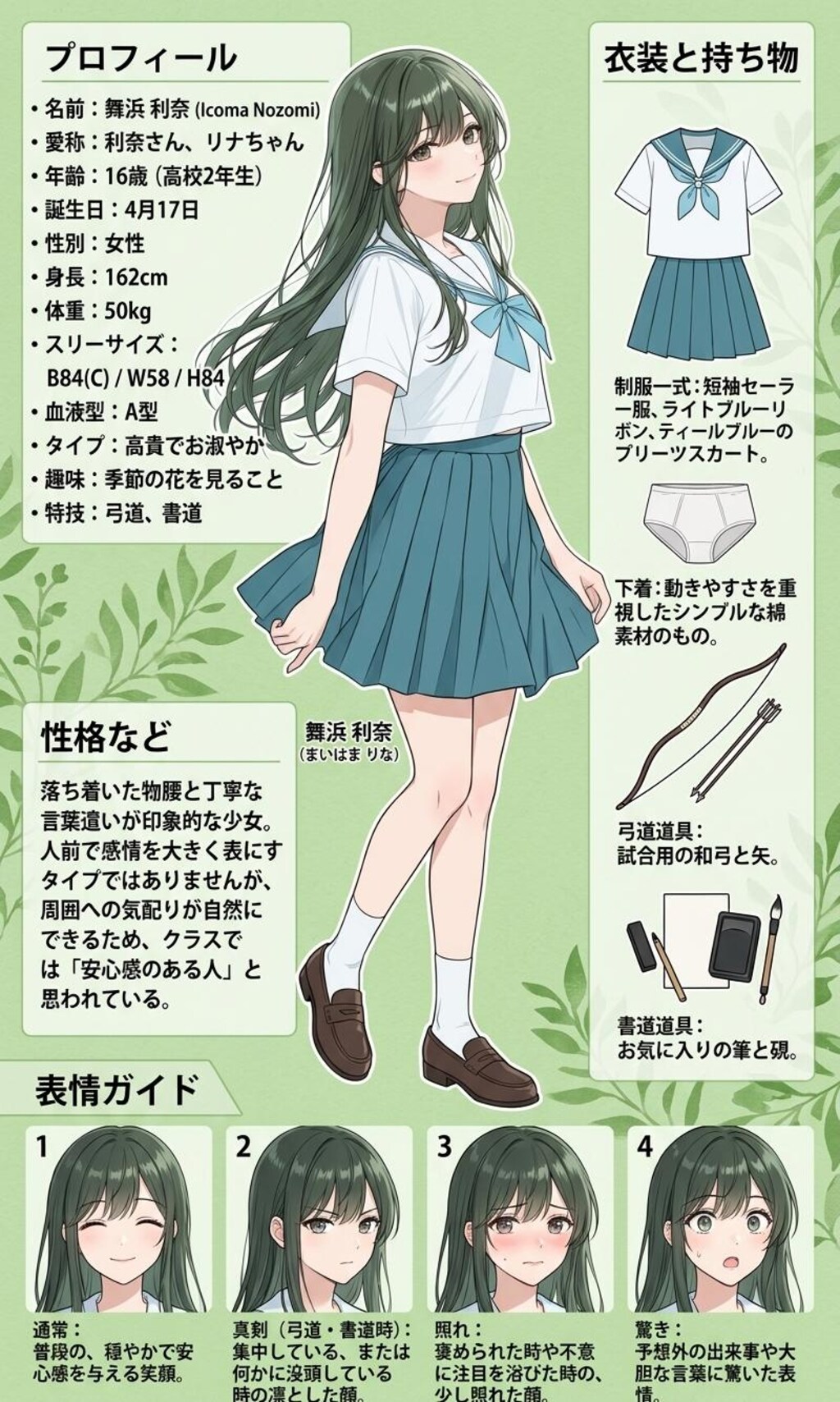 うちの娘、舞浜利奈【このキャラ使用可】