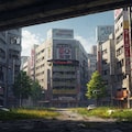 終末探索系アニメやゲームに登場しそうな？背景！・・（最後の2枚は実写風） 5枚目