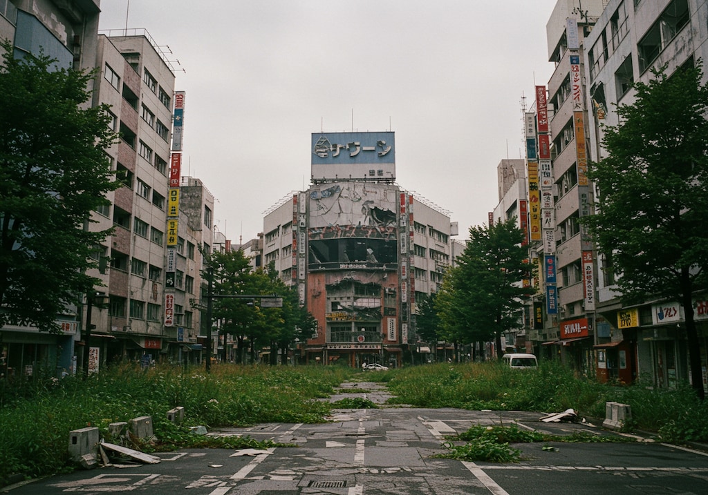 終末探索系アニメやゲームに登場しそうな？背景！・・（最後の2枚は実写風）