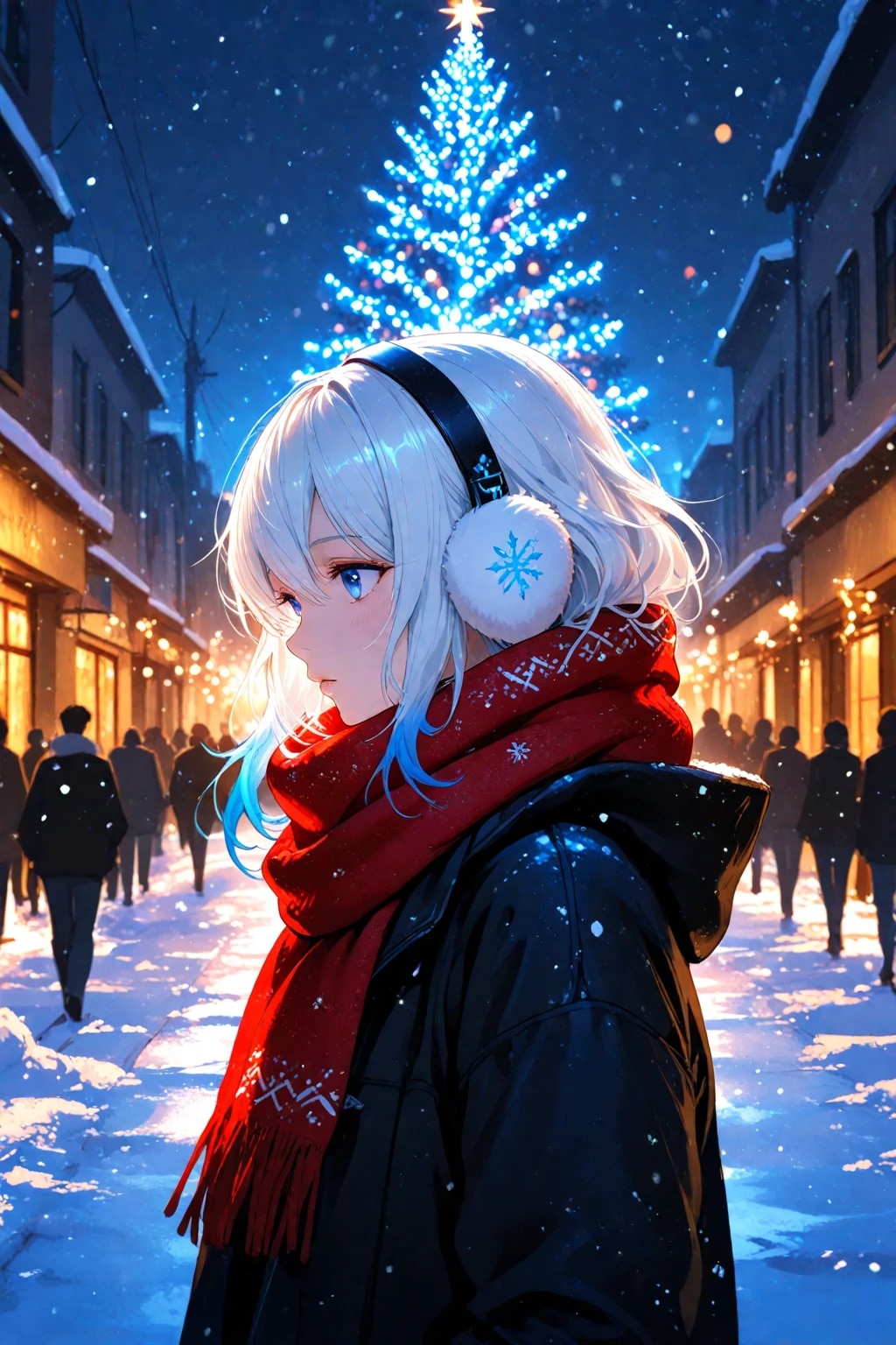 イルミネーションの前で待ち合わせ…