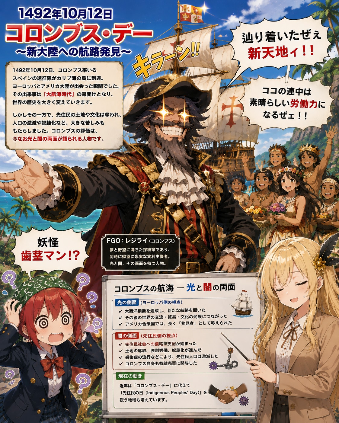 10月12日はコロンブス・デー | の人気AIイラスト・グラビア
