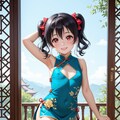 スクールアイドル⁉😅「矢澤にこ 国立音ノ木坂学院三年生」チャイナ服Ver．【model：waiANIHENTAIPONYXL_v60】 9枚目
