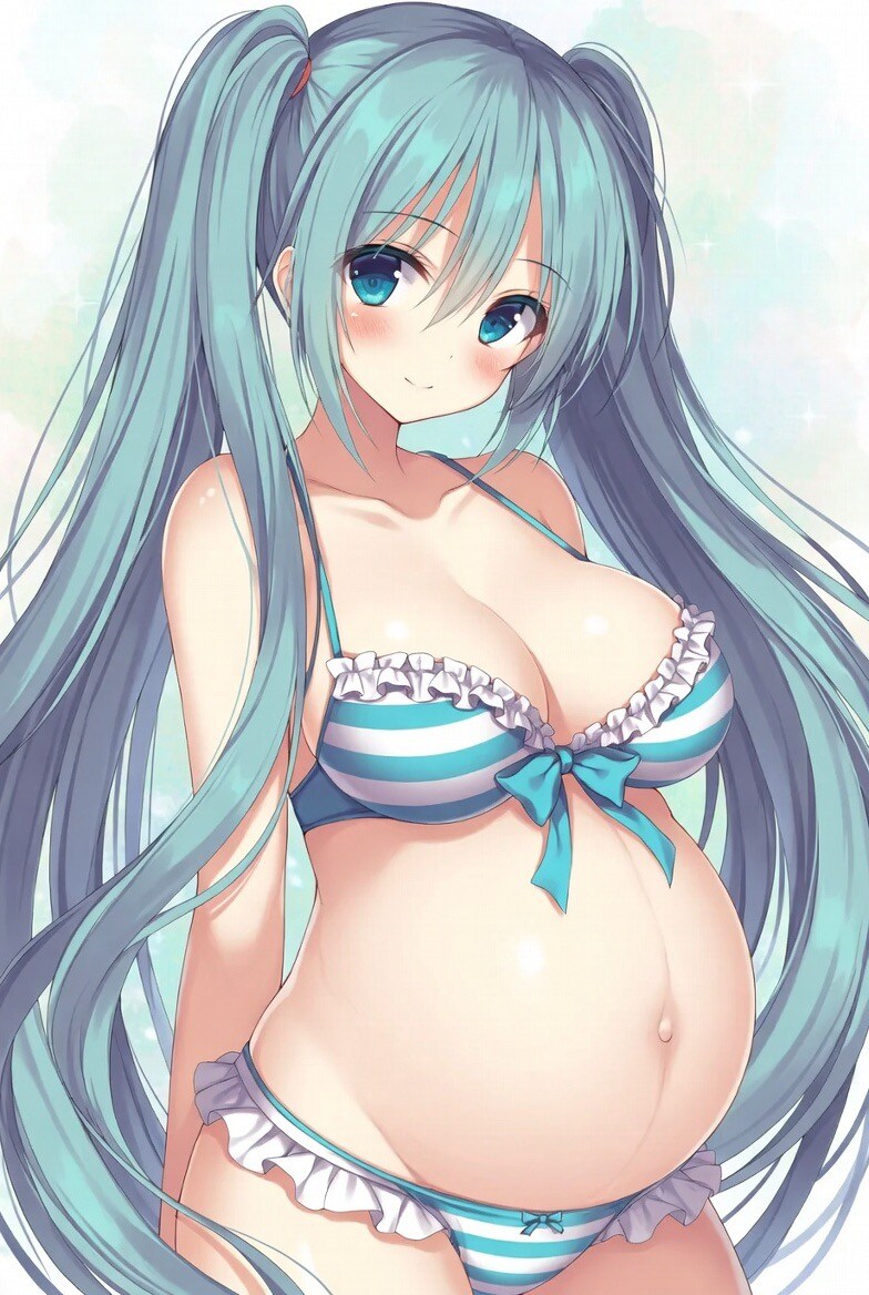 孕みビキニミク‎(　˙ ؂ ˙　)