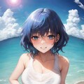 ビーチで暑くって 3枚目