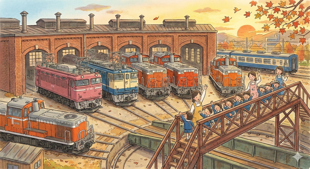 機関車が好き。