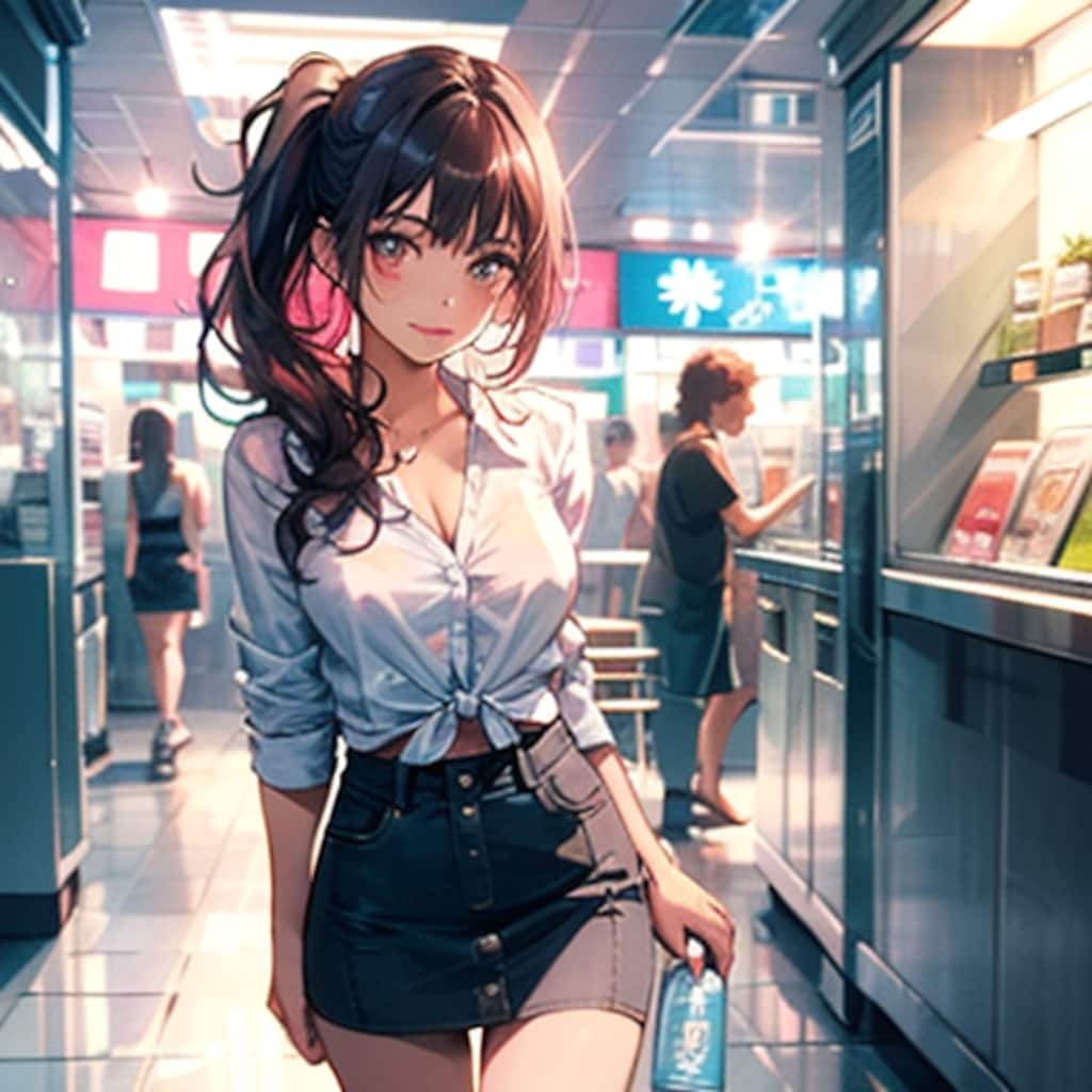 深夜のコンビニにて