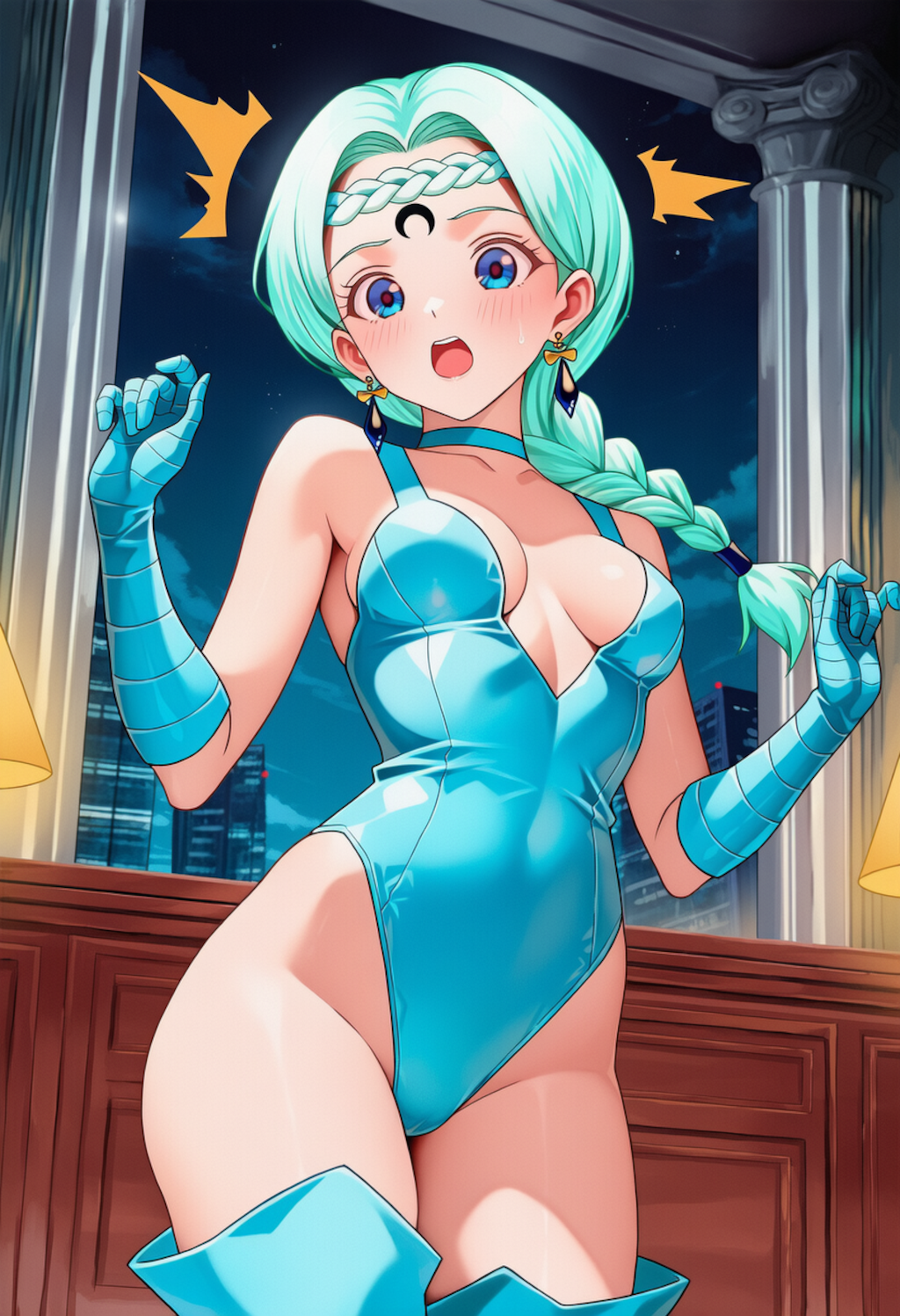 何かに気づいたベルチェ