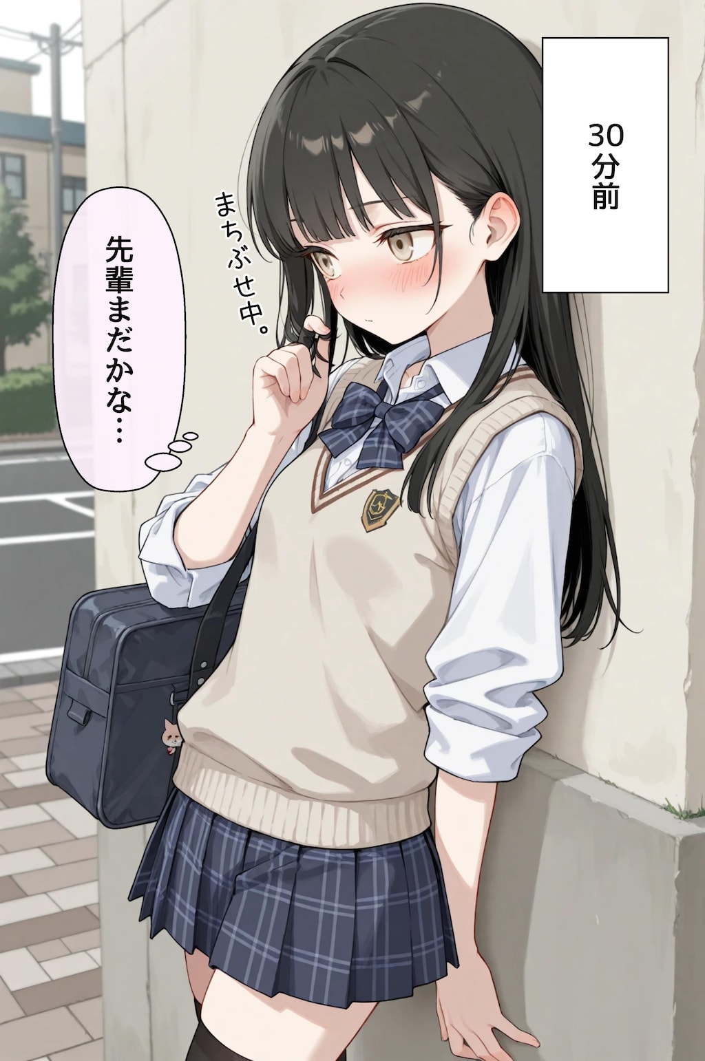 後輩ちゃんと通学路