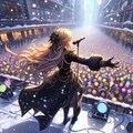 [曲付き]雪降るステージで歌うエリザベス 2枚目