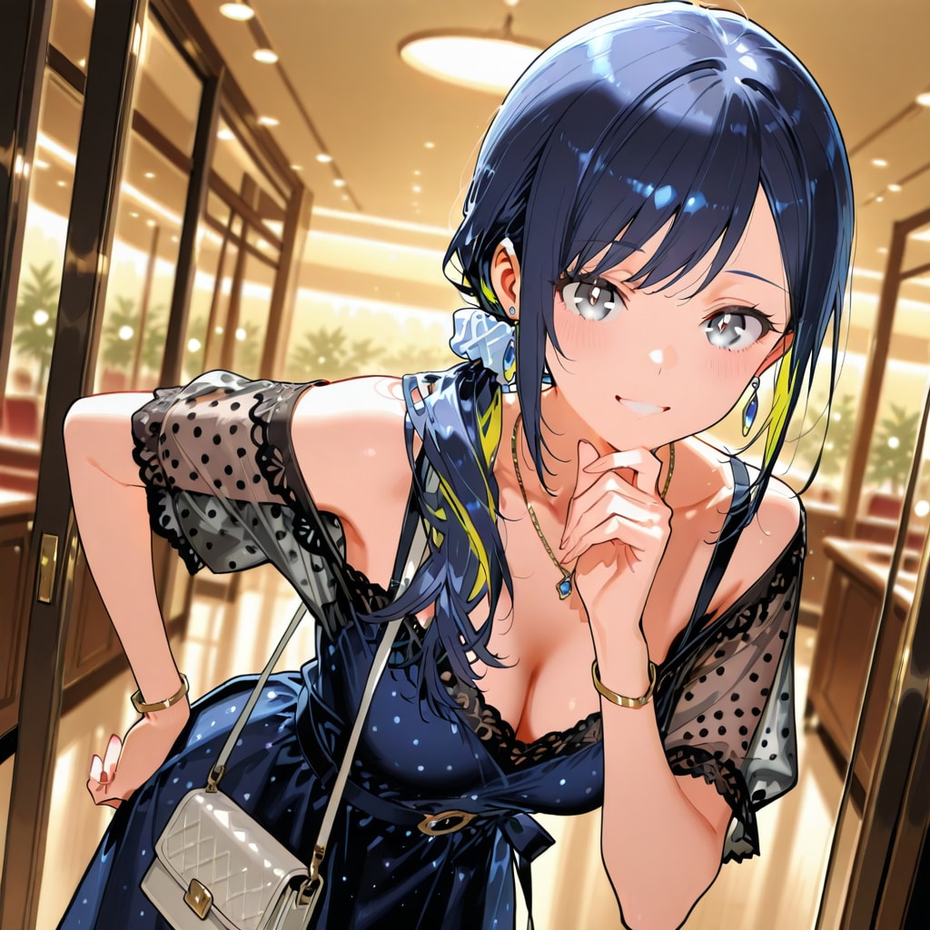 オフショルダードレスの七瀬　129 | の人気AIイラスト・グラビア