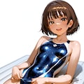 可愛い女の子の競泳水着♪ 3枚目