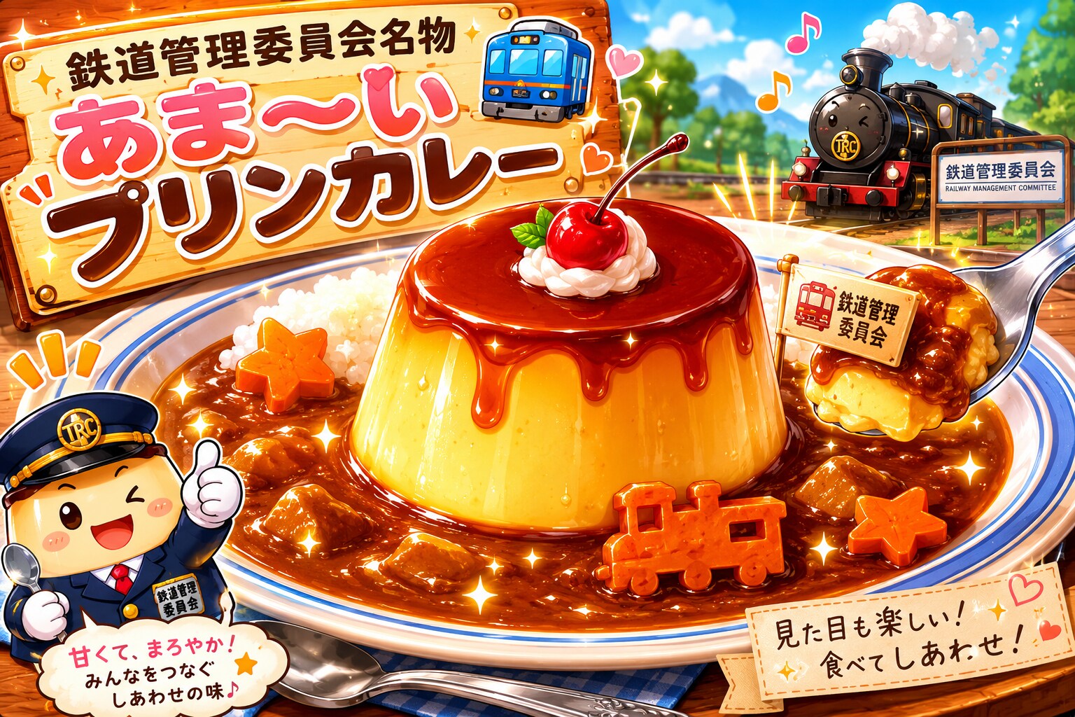 鉄道管理委員会名物あま〜いプリンカレー