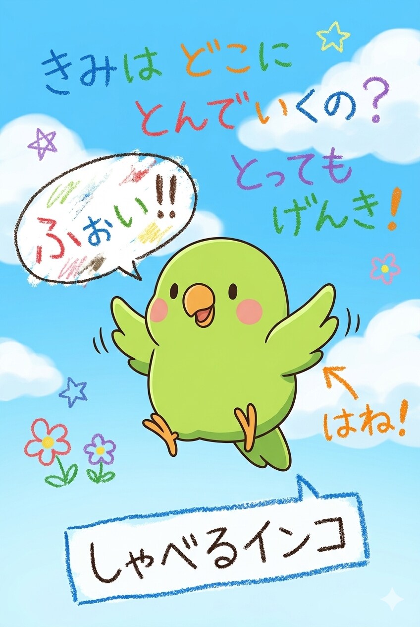 インコと謎の手書き | の人気AIイラスト・グラビア