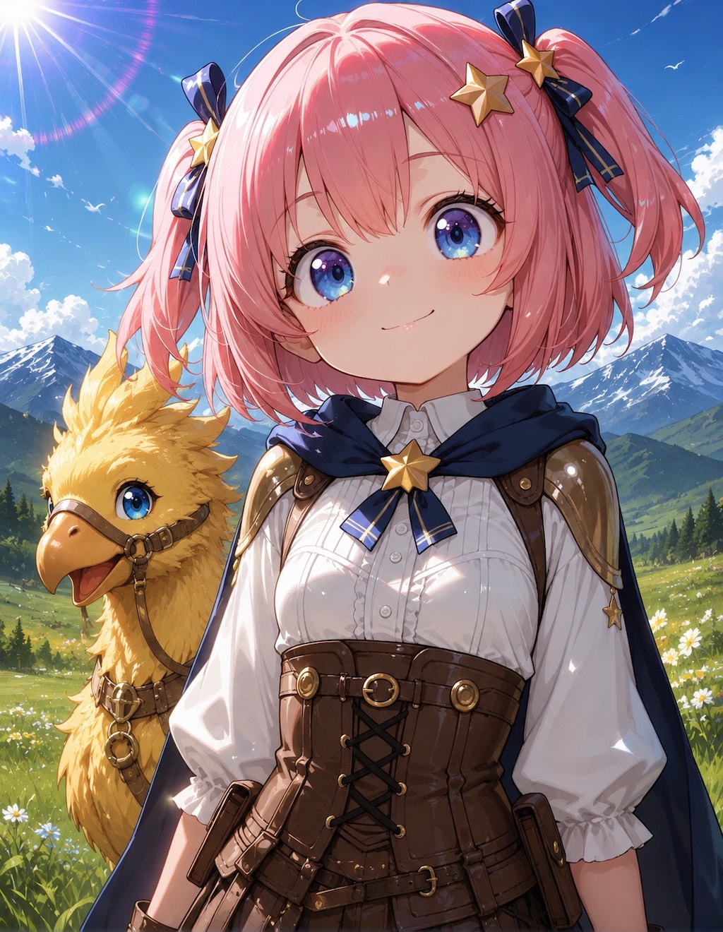 チョコボの背に乗って冒険⸜( *´꒳`*)⸝