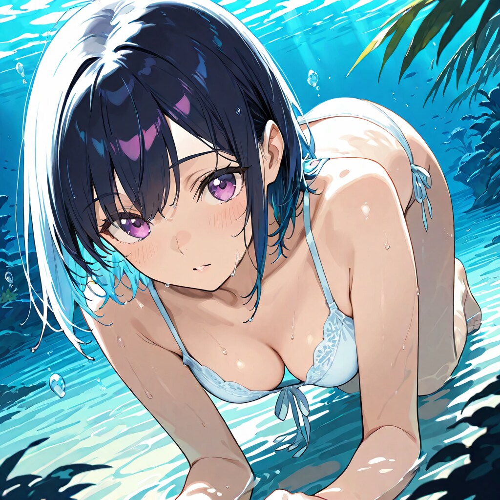 水底の戯れ