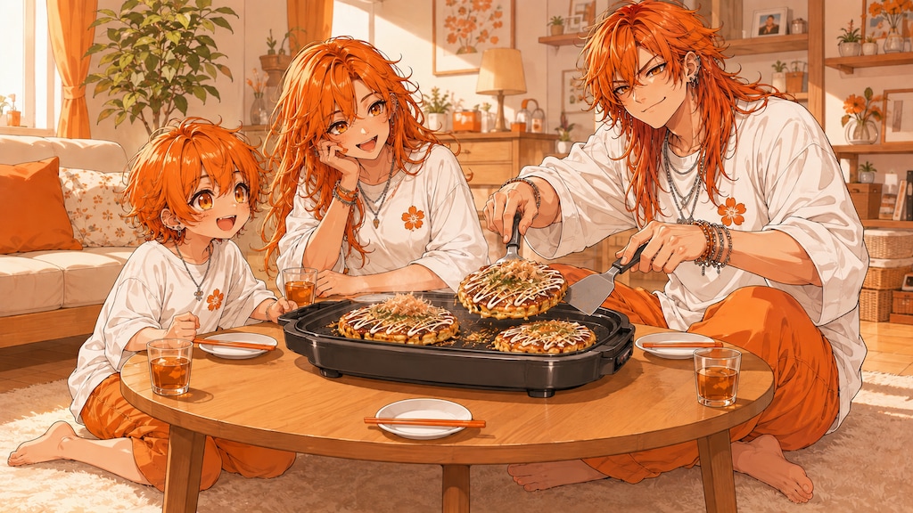 お好み焼き（レンジ親子）