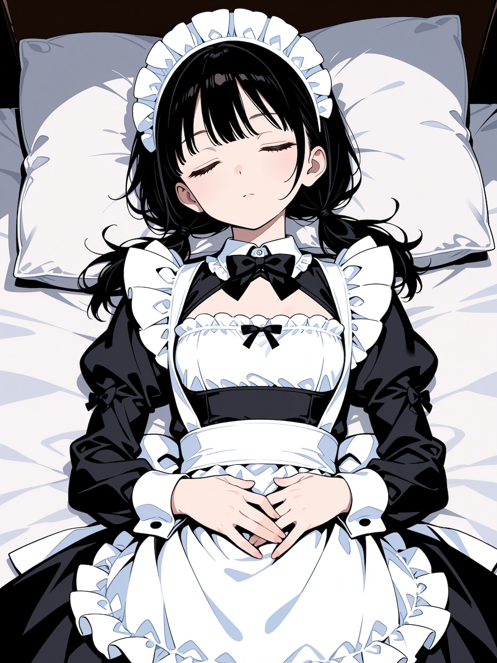 メイドが俺のベッドで寝ている！